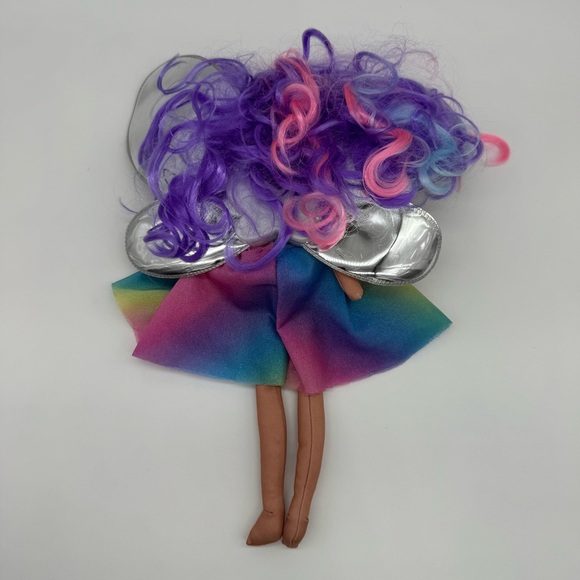 Dream Seekers Golden Fairy Doll with Glittery Wings and Rainbow Dress - Picture 2 of 5